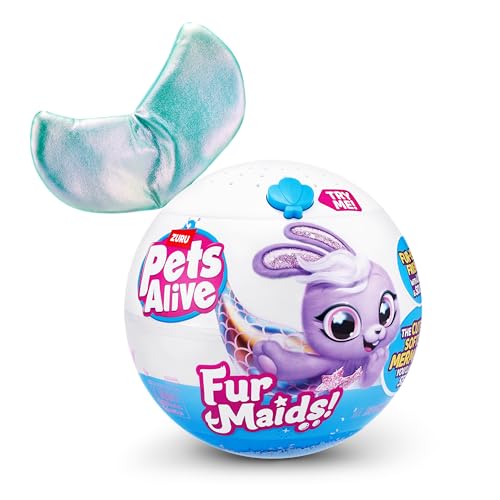 Pets Alive Furmaids by ZURU Mermaid Plush Interactive Lights Sounds Girls Toy (Green Puppy) - Image 2