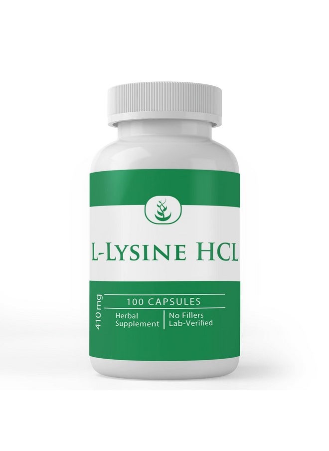 هيلث آند هاوسهولد - مكونات أصلية نقية L-Lysine Hcl (100 كبسولة) نقية دائمًا، بدون إضافات أو مواد مالئة، تم التحقق من صحتها في المختبر - Image 1