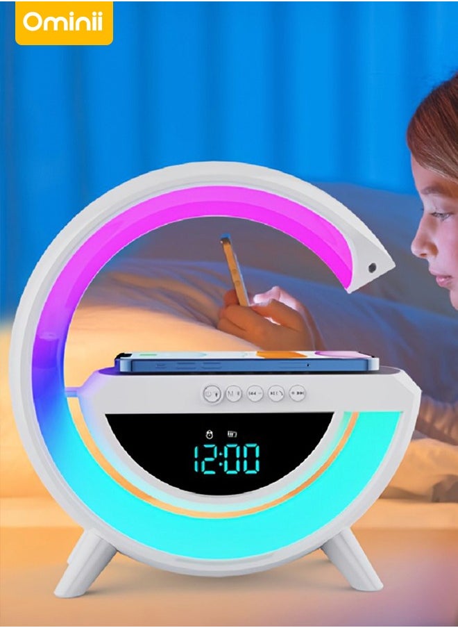 أوميني - بالنسبة لرمضان: سماعة بلوتوث ذكية لاسلكية، ضوء محيطي قابل للتعديل بتقنية LED، لخلق الأجواء المثالية للمناسبات - Image 1