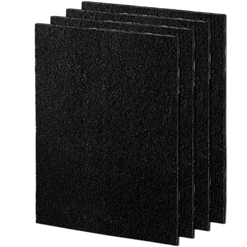 Fellowes Carbon Filters for AeraMax Air Purifiers - 4 Pack (9324201),Black, 16.1" x 12.4" x 0.2" - Image 2