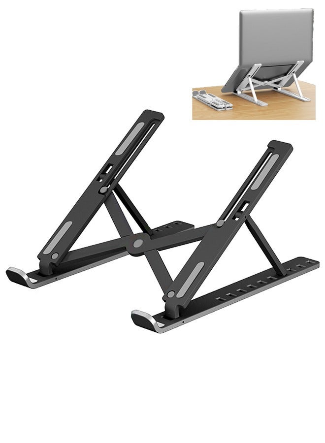 Generic Adjustable Computer Stand Non-slip Silicone ABS Material Fast Cooling Without Overheating Suitable for Laptops, Tablets  - Image 1