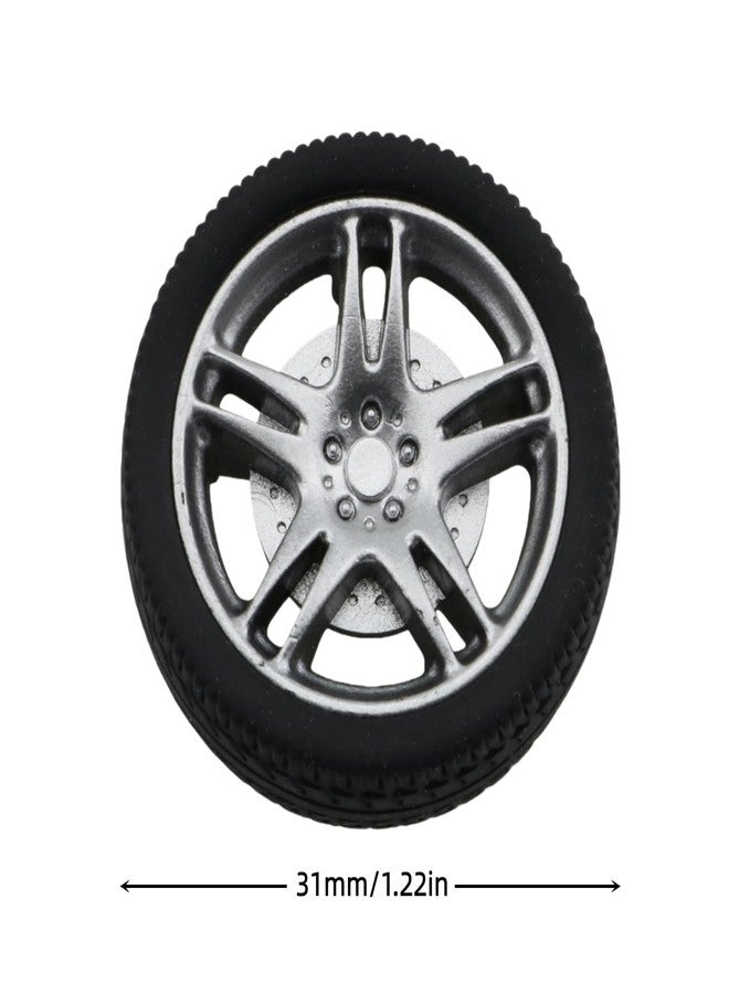 DGHAOP 4PCS Toy Car Wheels and Tyres Wheel Hub Toy Model DIY Remote Controlled Car Spare Part - Image 3