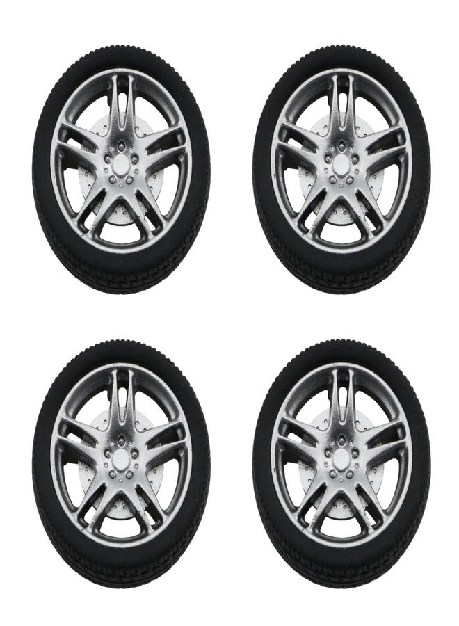 DGHAOP 4PCS Toy Car Wheels and Tyres Wheel Hub Toy Model DIY Remote Controlled Car Spare Part - Image 1
