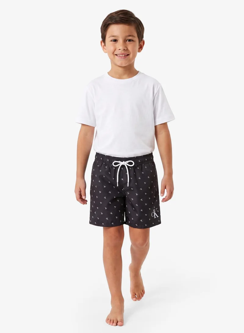 Calvin Klein Jeans Mid Length Print Swim Shorts