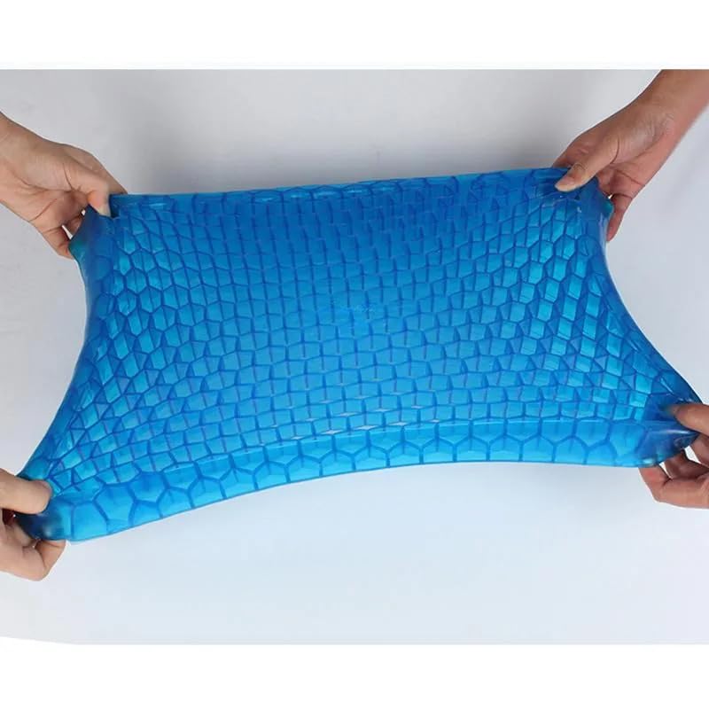 COYRASTH COYRASTH Gel Orthopedic Seat Cushion with Non Slip Cover for Lumbar Support Tailbone Comfort Air Circulation Office Chair Wheelchair Egg Seater Silicone Gel Cushion for Car  - Image 3