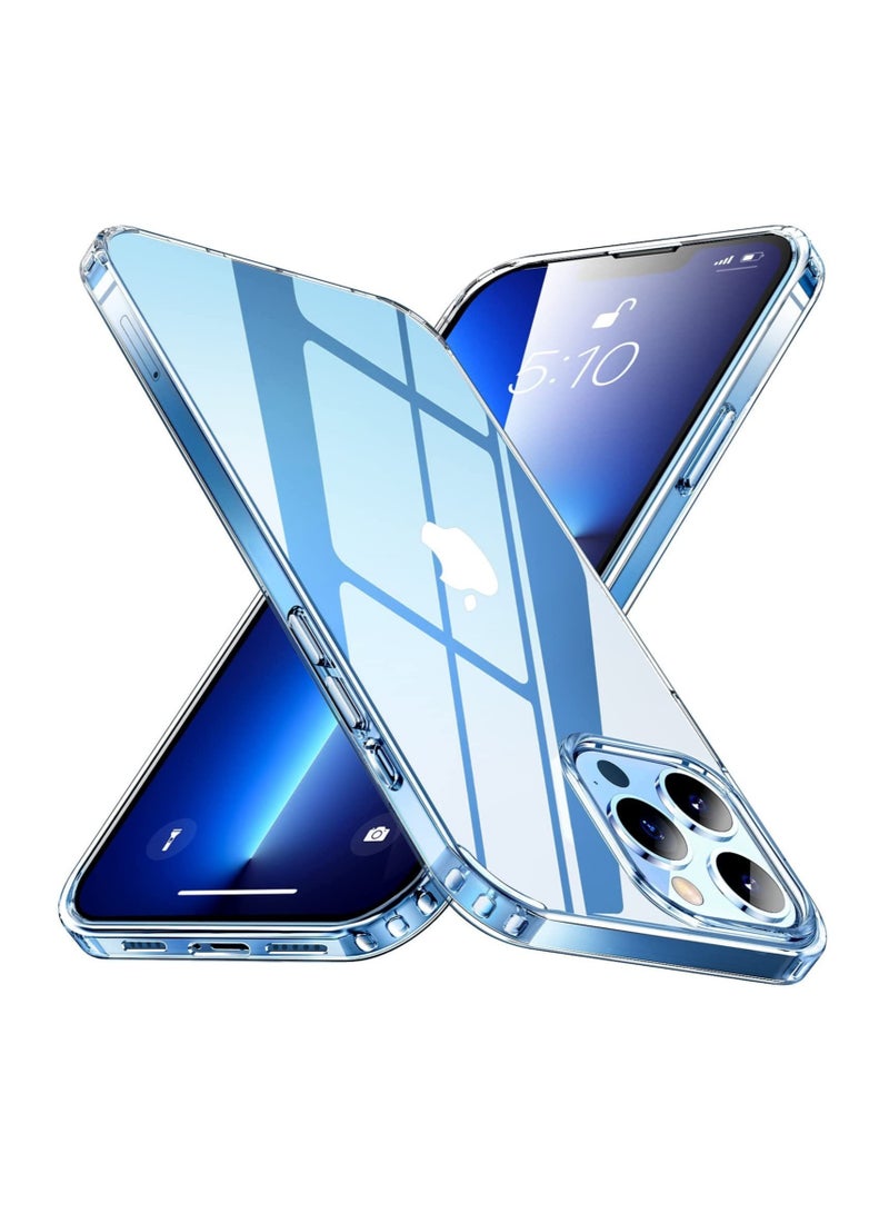 Crystal Clear Compatible with iPhone 14 Pro MaxCase Slim Thin Flexible Silicone Shockproof TPU Cover Protective iPhone Case for iPhone 13 Pro Max 6.7 inch 2024