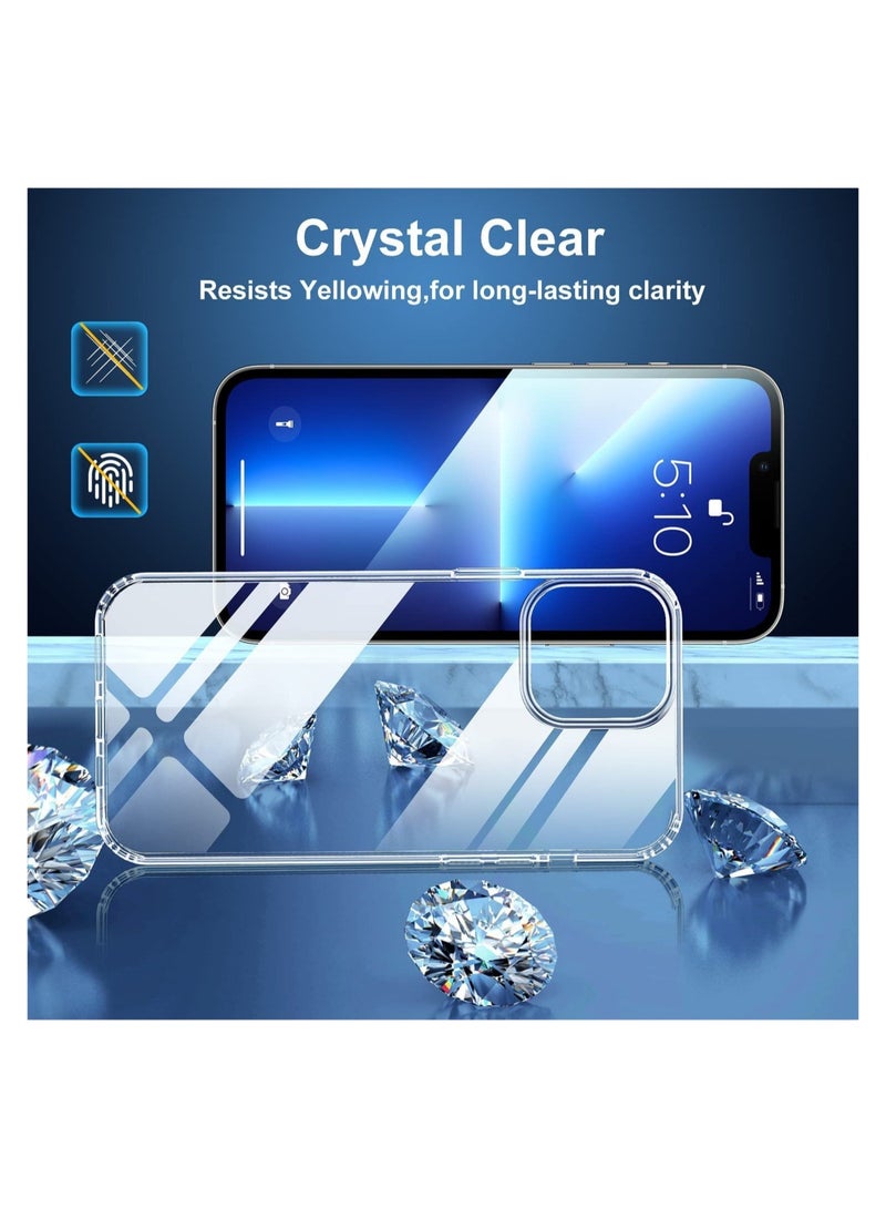 Crystal Clear Compatible with iPhone 14 Pro MaxCase Slim Thin Flexible Silicone Shockproof TPU Cover Protective iPhone Case for iPhone 13 Pro Max 6.7 inch 2024