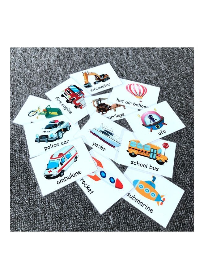 NIBEMINENT 12-Piece English Learning Word Cards 8 X 11 1cm - Image 3