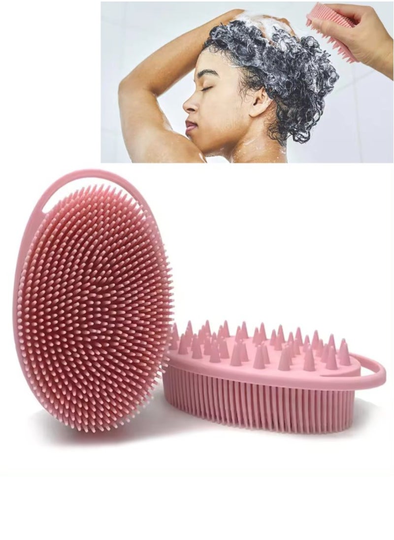 Prime by javaudan - Silicone Body Scrubber, Exfoliating brush, 2 in 1 Bath and Shampoo Brush, Scalp Massager, Lathers Well, Long Lasting, Easy to Clean,And More Hygienic Than Traditional Loofah - Image 1