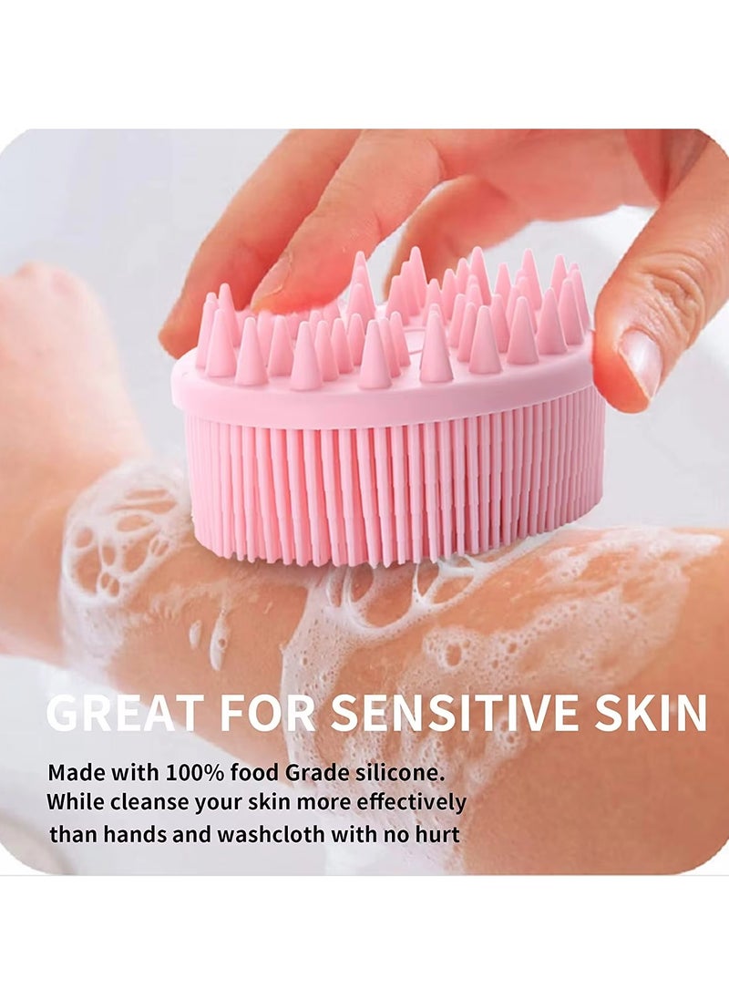 Prime by javaudan - Silicone Body Scrubber, Exfoliating brush, 2 in 1 Bath and Shampoo Brush, Scalp Massager, Lathers Well, Long Lasting, Easy to Clean,And More Hygienic Than Traditional Loofah - Image 1