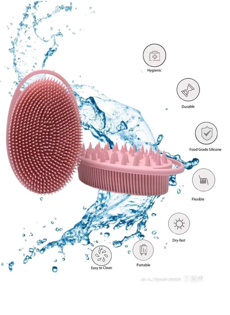 Prime by javaudan - Silicone Body Scrubber, Exfoliating brush, 2 in 1 Bath and Shampoo Brush, Scalp Massager, Lathers Well, Long Lasting, Easy to Clean,And More Hygienic Than Traditional Loofah - Image 1