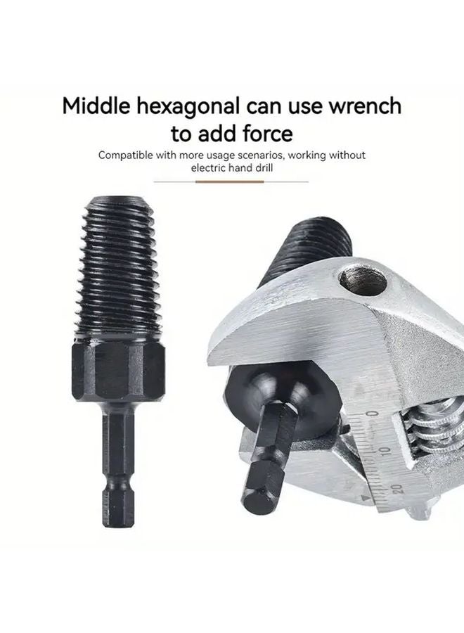 3 Piece Hex Shank Wire Stripper Set Universal Drill Extractor Valve Cutter - Image 3