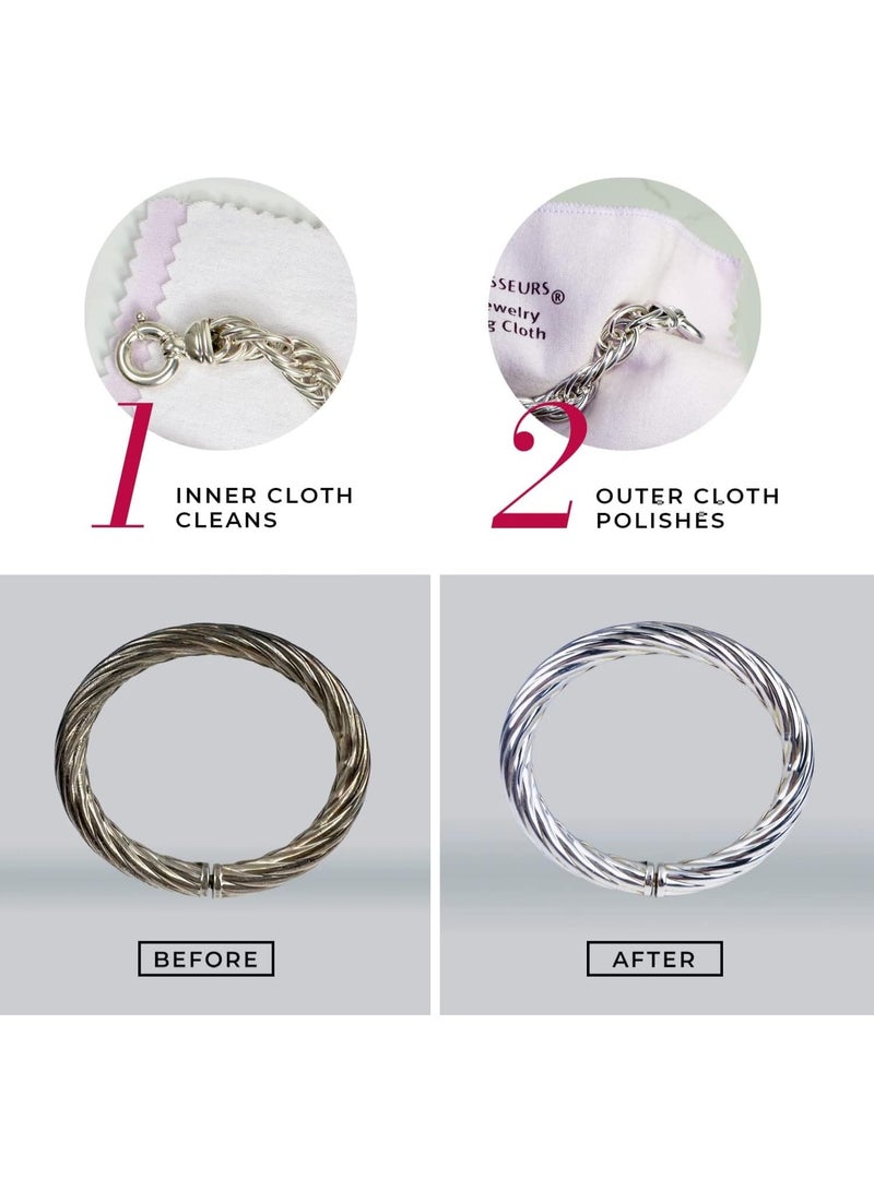 CONNOISSEURS Ultrasoft Jewelry Polishing Clothes for Gold, 11x14 Inches, Pack of 1, Flannel - Image 4