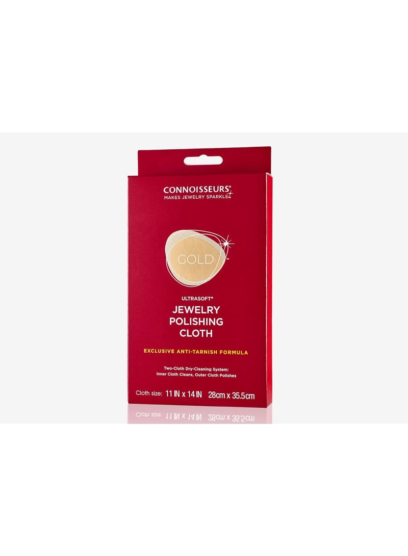 CONNOISSEURS Ultrasoft Jewelry Polishing Clothes for Gold, 11x14 Inches, Pack of 1, Flannel - Image 2