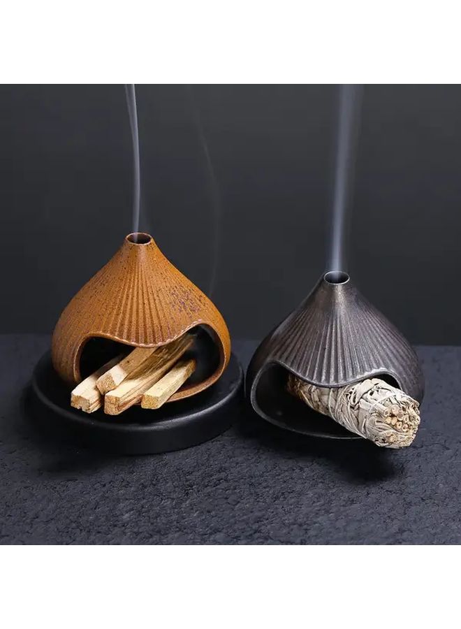 Mini Deal Ceramic Mount Fuji Incense Burner BC85 Only Burner For Sage Palo Santo Smudge Sticks - Image 1