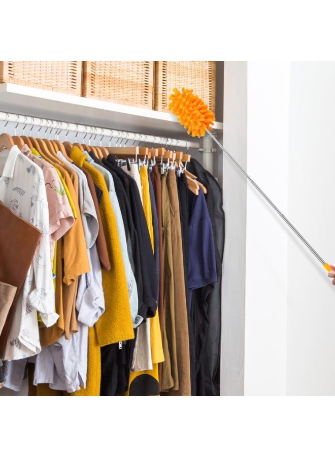 Microfiber Duster for Cleaning, Hand Washable Dusters with Extension Pole, Replaceable Microfiber Head, Cleaning Supplies for Home,Office,Car,Window,Furniture,Ceiling Fan - Image 5