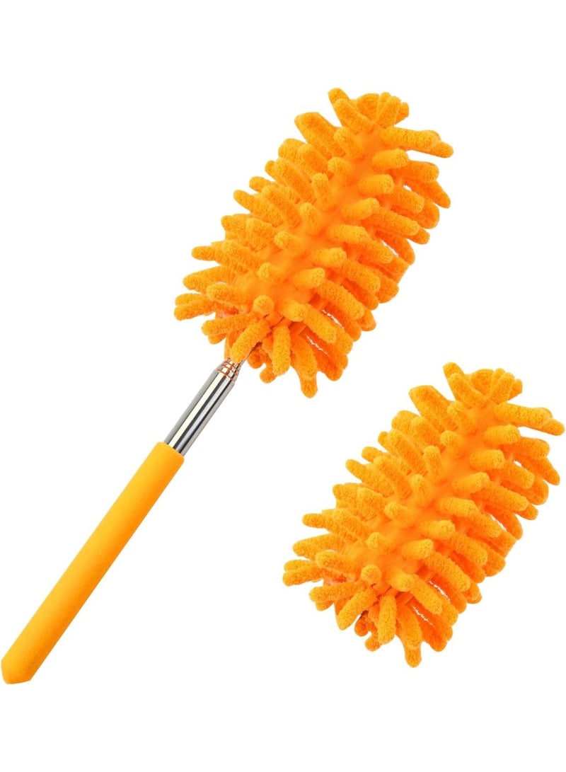 Microfiber Duster for Cleaning, Hand Washable Dusters with Extension Pole, Replaceable Microfiber Head, Cleaning Supplies for Home,Office,Car,Window,Furniture,Ceiling Fan - Image 1