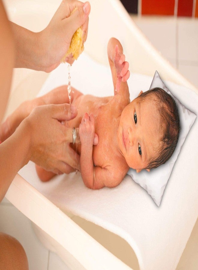 AHC ZIKKU New Born Baby Waterproof Bathing Pillow with Beans Filling for Bathing Chair/Tub/Sheet (Cream color, Regular Size) - Image 3