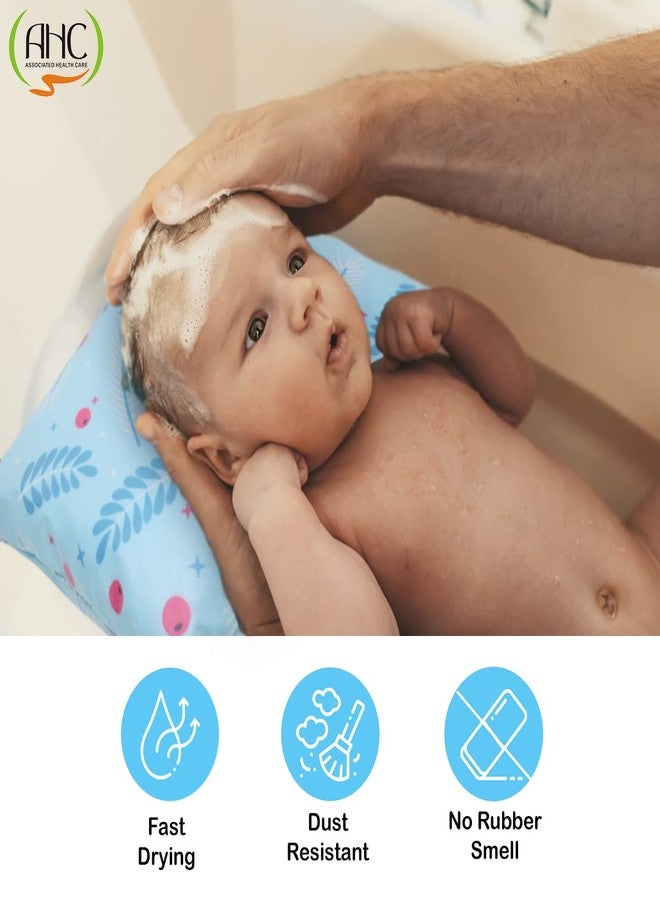 AHC ZIKKU New Born Baby Waterproof Bathing Pillow with Beans Filling for Bathing Chair/Tub/Sheet (Cream color, Regular Size) - Image 4