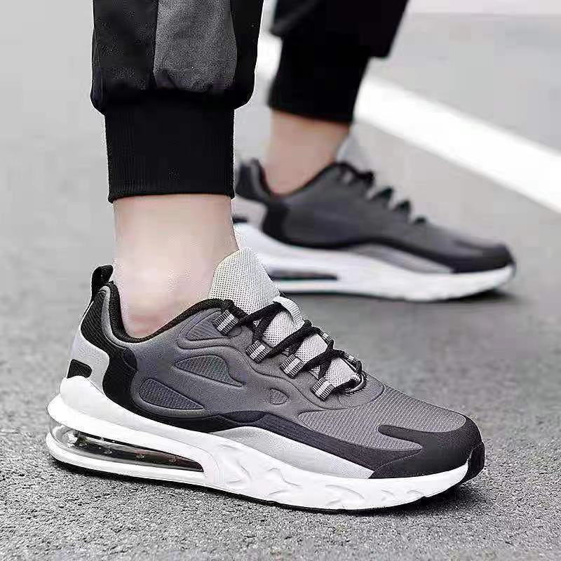 New 2024 Mens Casual Cushioned Sneakers Gray 