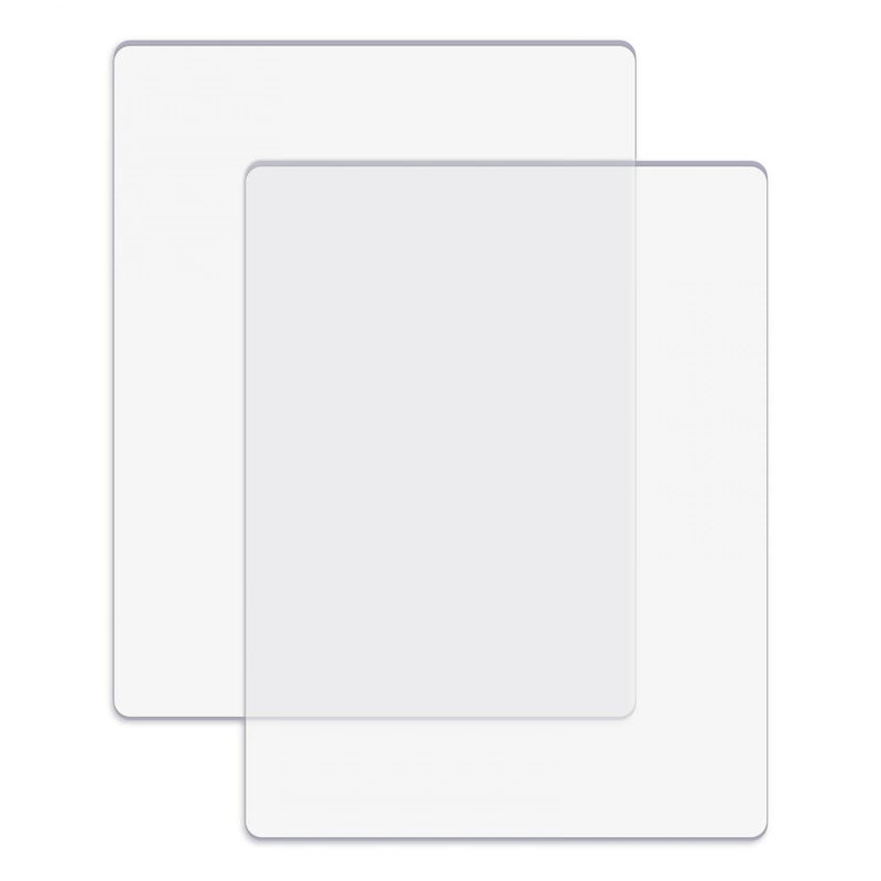 BAOFALI 2 Pcs/1 Pair Standard Cutting Pads for Die Cutting Machineï¼›Clear Polycarbonate Plastic Cutting Plates,Cutting Pads Die Cutting Plates 8 3/4" x 6 1/8" x 1/8 "(22.5 x 15.5 x 0.3 cm) - Image 1