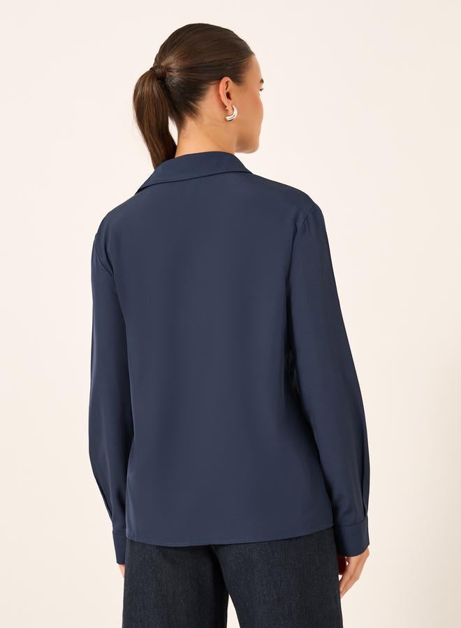 Take Two Floral Embroidered Button Front Long Sleeve Shirt - Image 5