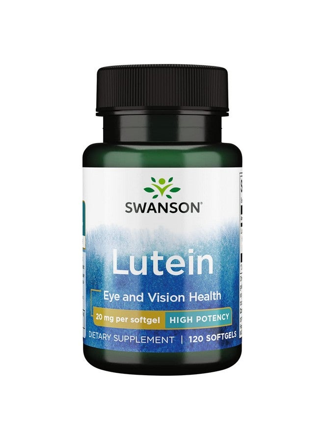 SWANSON Lutein 20 Milligrams 120 Sgels - Image 2