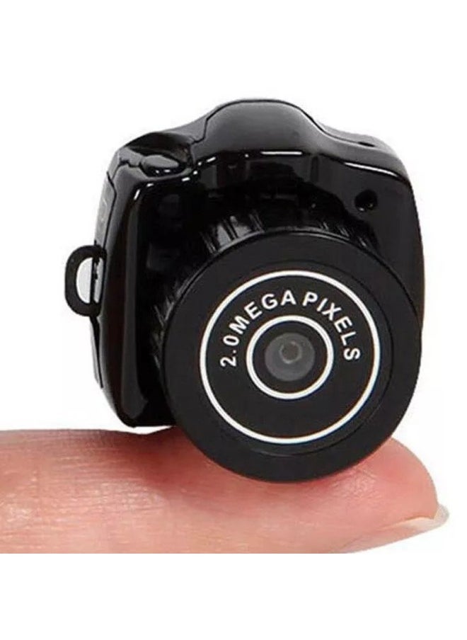 Generic Campus Small Camera Y2000 Student Children Camera Outdoor Dv Sports Camera Travel Digital Camera Y4000-Body Color:Standard English Version Black +128g  - Image 1
