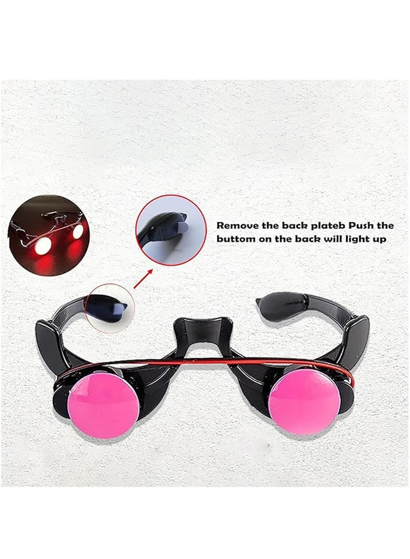LED Glasses with Lights Suitable for Party Decoration Masquerade Role-Playing Props (Luminous Glasses) - Image 3