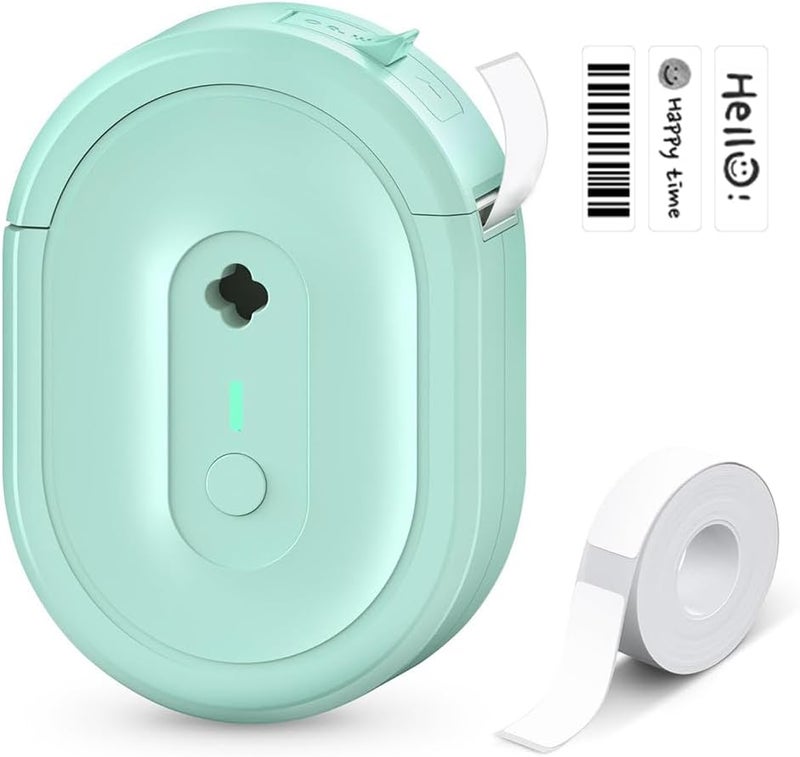 Modern color selections Label Maker Machine, N12 Wireless Bluetooth Label Printer, Mini Portable Printer, Handheld Thermal Sticker Machine (Green) Daily universal pick - Image 1