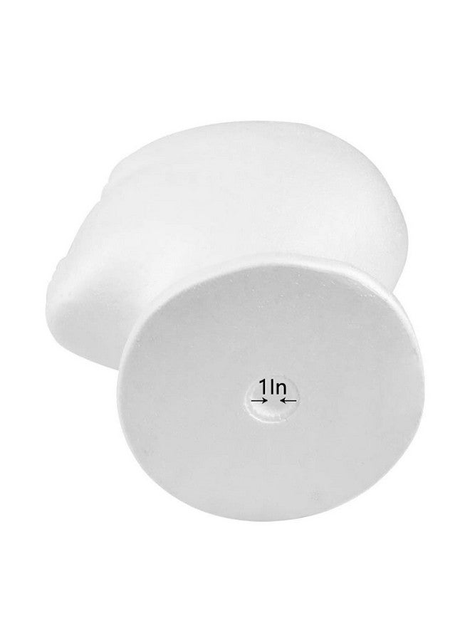 CHIVENIDO Styrofoam Wig Head 2Pcs Female Foam Mannequin Head Stand And Holder For Style Model And Display Hair Hats And Hairpieces Mask For Home Salon And Travel - Image 4