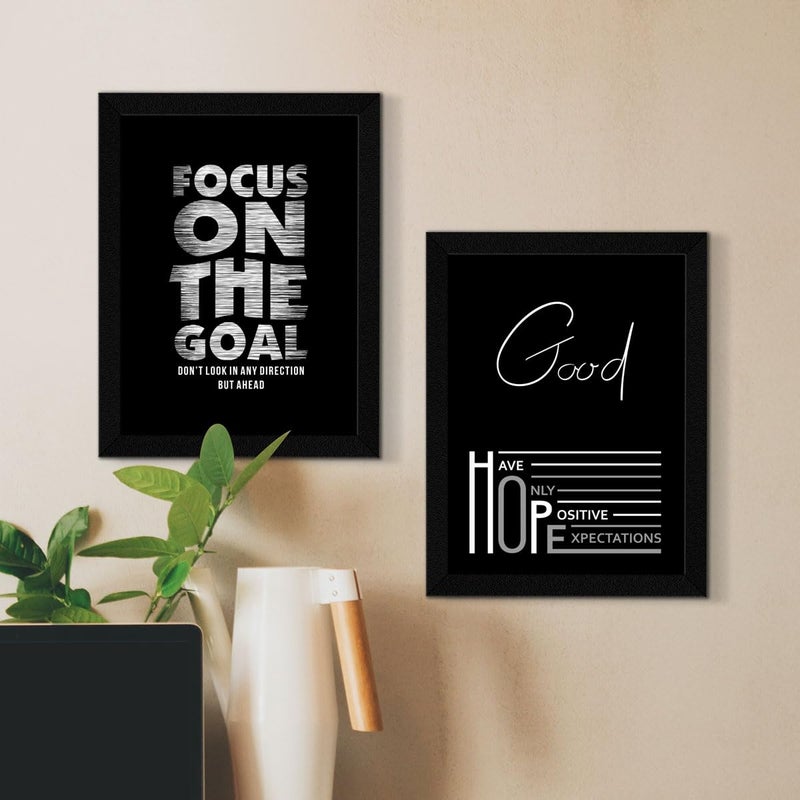 ArtX Paper Be Confident Motivational Wall Frames Motivational Poster Framed Inspiring Quotes For Home Office and Study Room Wall Decor Multicolor Quotes Framed Posters A4 Set of 4 - Image 5