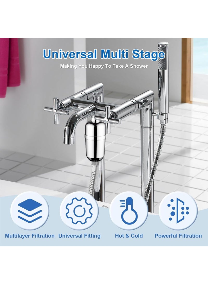 Leon Home Shower Filter 16 Stage Shower Head Filter for Hard Water Showerhead Filter to Remove Chlorine and Fluoride - Image 2