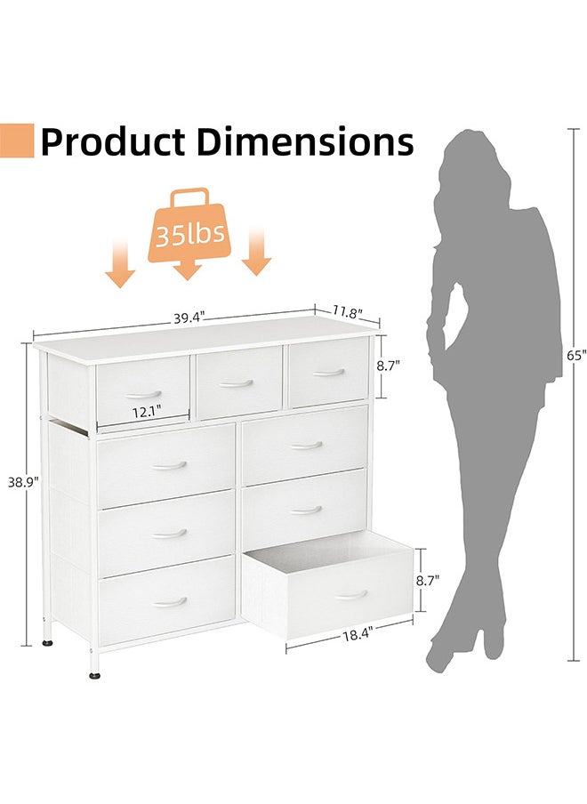 Storage Cabinet with 9 Drawers Bedroom Dresser Wide Storage Chest with Removable Bins Storage Organizer Unit for Living Room Entryway Hallway Kids Room 100x30x96cm - pzsku/Z50D6AA576C71004700A1Z/45/_/1731120035/525ed1e1-fc38-4282-b4ec-5bec1b6a8466