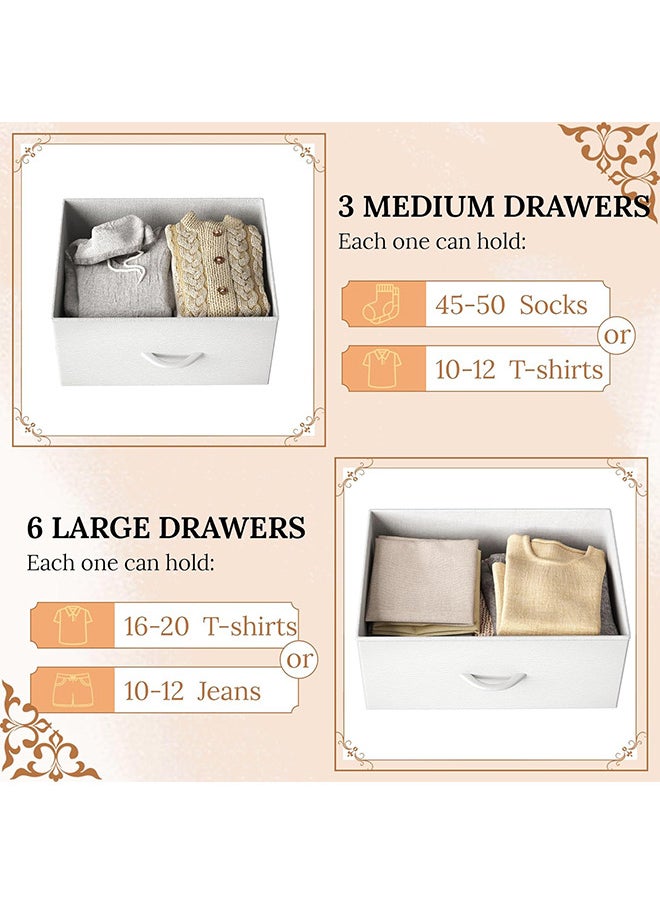 Storage Cabinet with 9 Drawers Bedroom Dresser Wide Storage Chest with Removable Bins Storage Organizer Unit for Living Room Entryway Hallway Kids Room 100x30x96cm - pzsku/Z50D6AA576C71004700A1Z/45/_/1731120093/4ae18ce9-10c0-42a2-b1f8-025d11cb310f