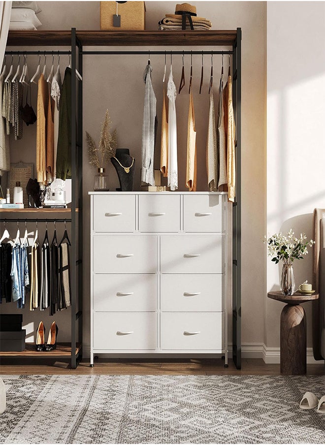 Storage Cabinet with 9 Drawers Bedroom Dresser Wide Storage Chest with Removable Bins Storage Organizer Unit for Living Room Entryway Hallway Kids Room 100x30x96cm - pzsku/Z50D6AA576C71004700A1Z/45/_/1731120094/a58262c8-1976-486d-ab10-a8895e71e18d