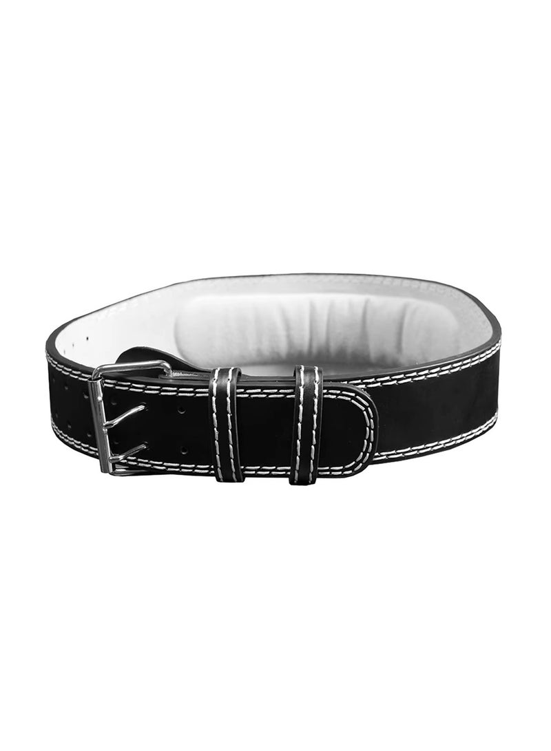 Generic Gym Leather Weight Lifting Belt with Padded Back Support and Adjustable Buckle  - Image 2