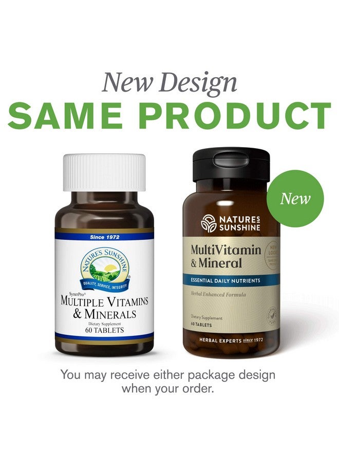 Nature's Sunshine Multiple Vitamins and Minerals, 60 Tablets | Powerful Multivitamin Supplies The Body with 100 Percent of The Daily Value for 17 Essential Vitamins and Minerals - Image 2