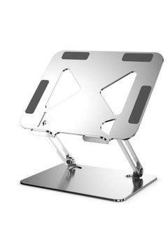 Home & More Elegant and Simple Deigned Aluminum Alloy Laptop Stand with Adjustable Height Compatible with 10 to 16 inches Laptops  - Image 1
