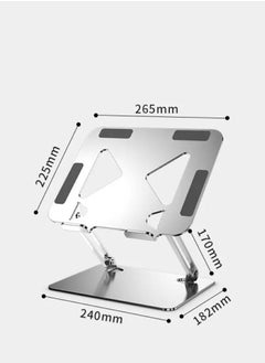 Home & More Elegant and Simple Deigned Aluminum Alloy Laptop Stand with Adjustable Height Compatible with 10 to 16 inches Laptops  - Image 2