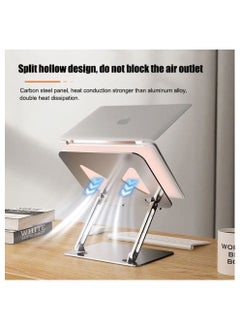Home & More Elegant and Simple Deigned Aluminum Alloy Laptop Stand with Adjustable Height Compatible with 10 to 16 inches Laptops  - Image 4