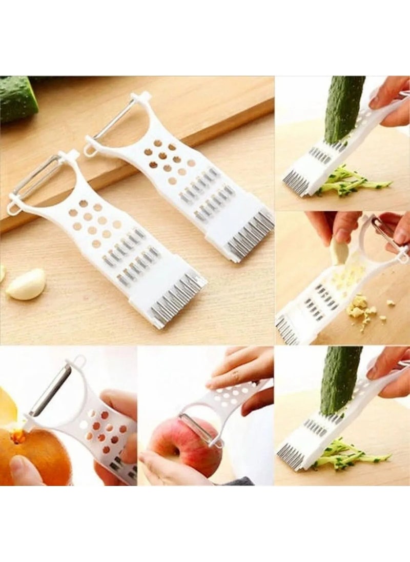 Octopus Bazaar Mixed Color Multi-Function 5 in 1 Peeler | Grating, Chopping, Peeling, Carving, Cutting  - Image 2
