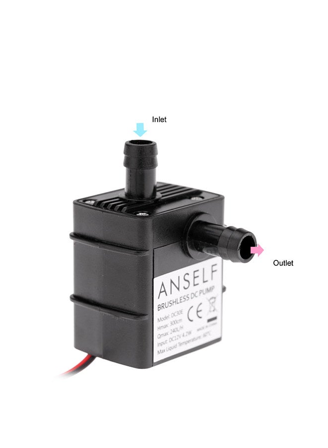 ANSELF Ultra-quiet Mini DC12V 4.2W Micro Brushless Water Oil Pump Waterproof Submersible Fountain Aquarium Circulating 240L/H Lift 300cm  - Image 4