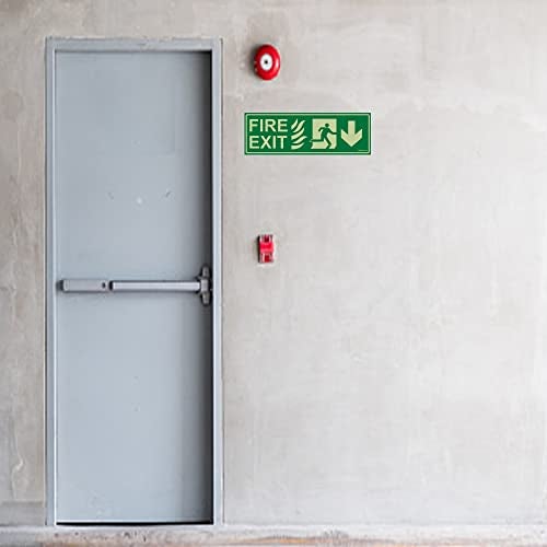 Clickforsign FES-4-M-1-2x Glow In the Dark Emergency Fire Exit Sign Down Arrow (300 x 100 mm) - Image 5