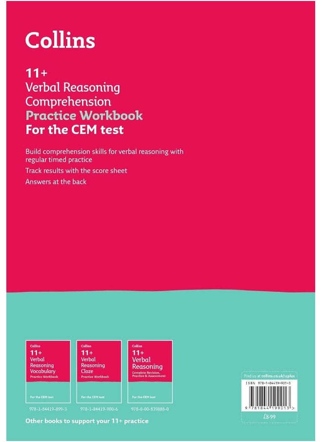 11+ Verbal Reasoning Comprehension Practice Workbook: For the 2025 CEM Tests  - Image 2