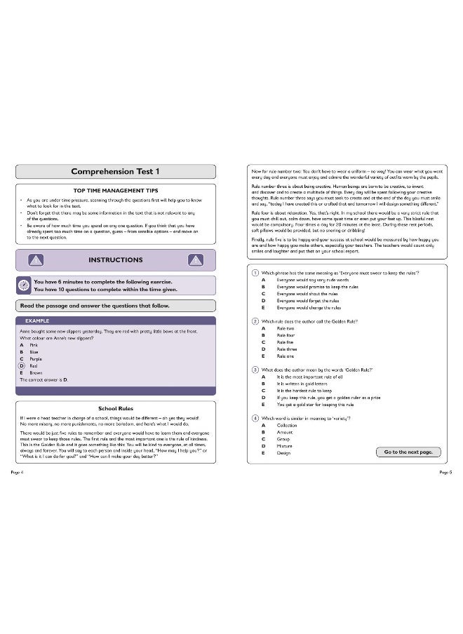 11+ Verbal Reasoning Comprehension Practice Workbook: For the 2025 CEM Tests  - Image 5