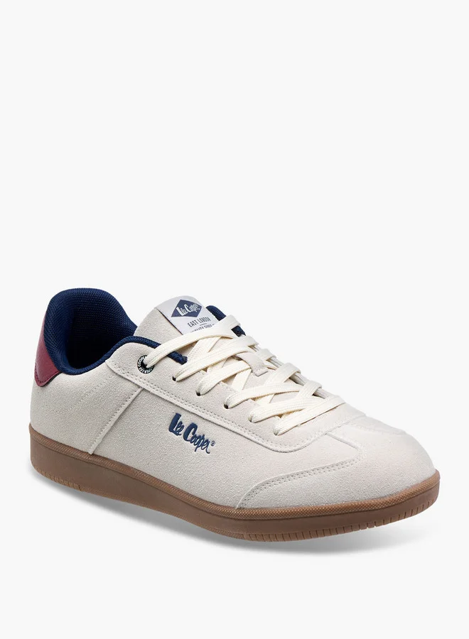 لي كوبر Men's Panelled Lace-Up Closure Sneakers