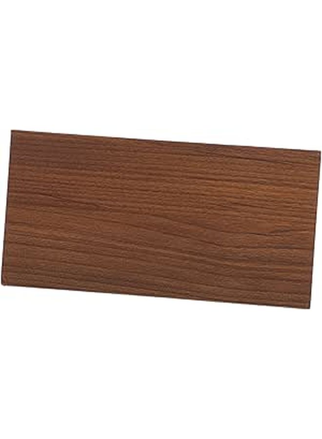 Walnut Finish Wooden Tissue Box Cover Rectangular Napkin Holder For Desktop - Image 1