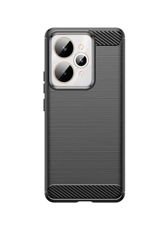 general Case Compatible with Realme 15 Pro, Carbon Fiber Brushed Texture Soft TPU Silicone Bumper Anti-Scratch Shockproof Protective Back Cover for Realme 15 Pro 5G - Image 1