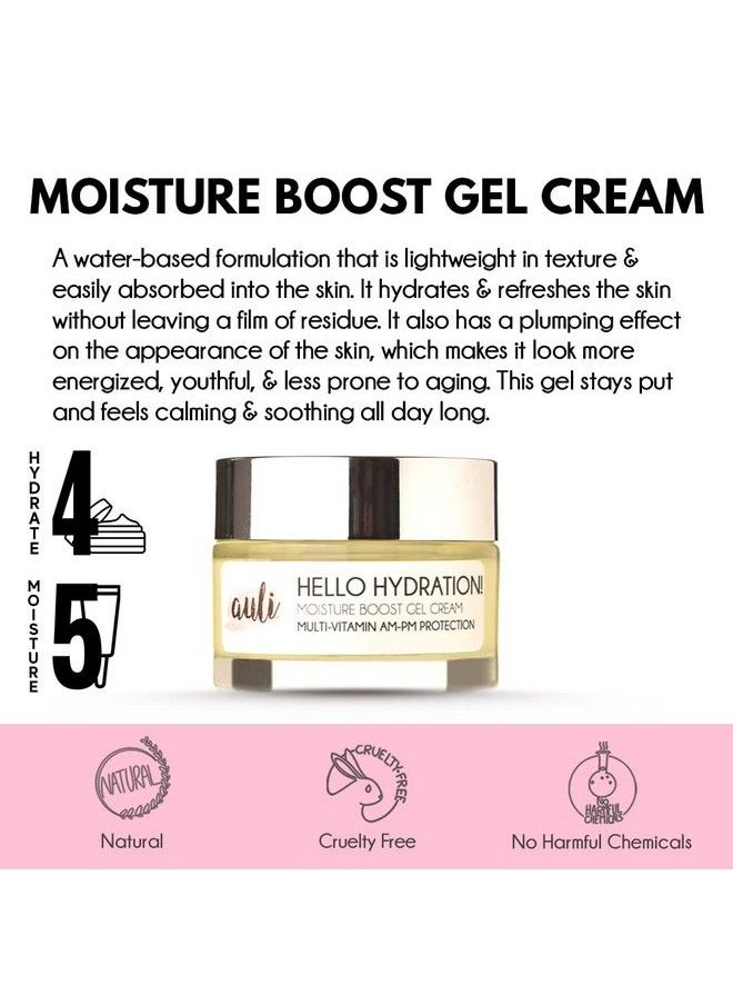 AULI LIFESTYLE - Auli Hello Hydration Licorice And Fenugreek Multivitamin Gel Cream For All Skin Types Helps Hydrate Skin Cells And Reduces Fine Lines & Wrinkles For A Youthful Glow 60Gm - Image 1